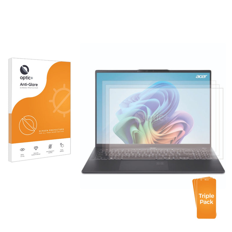 3-pack of Anti-Glare Screen Protectors for Acer Swift 16 AI