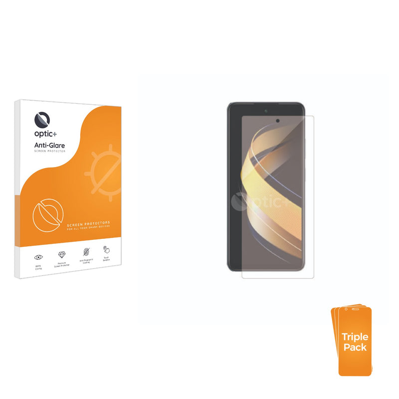 3pk Optic+ Anti-Glare Screen Protectors for Infinix Smart 8 Plus