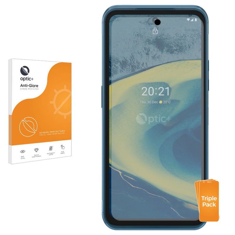 3pk Optic+ Anti-Glare Screen Protectors for Nokia XR20