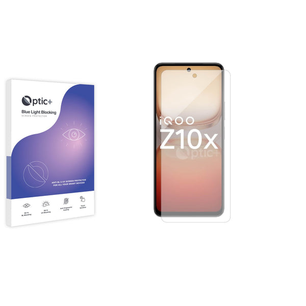 Blue Light Blocking Screen Protector for Vivo iQOO Z10x.