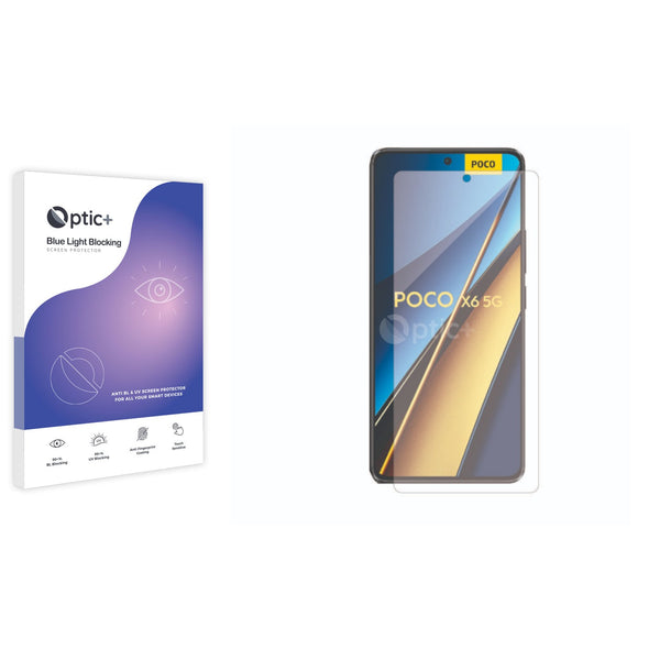 Optic+ Blue Light Blocking Screen Protector for Xiaomi Poco X6