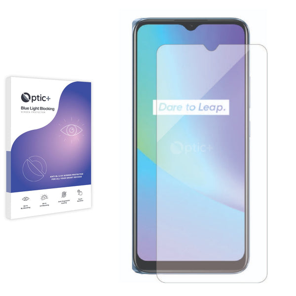Optic+ Blue Light Blocking Screen Protector for Realme C25