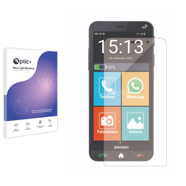Blue Light Blocking Screen Protector for Brondi Amico Vero 4G.