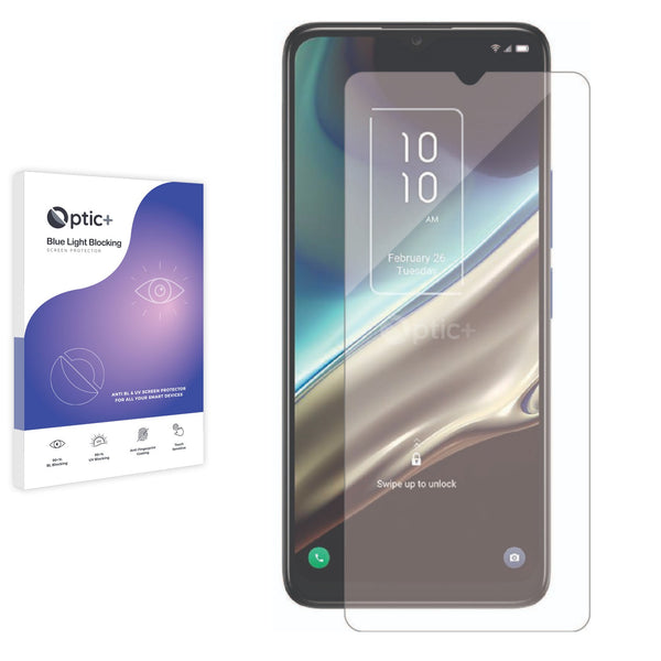 Optic+ Blue Light Blocking Screen Protector for TCL 406s