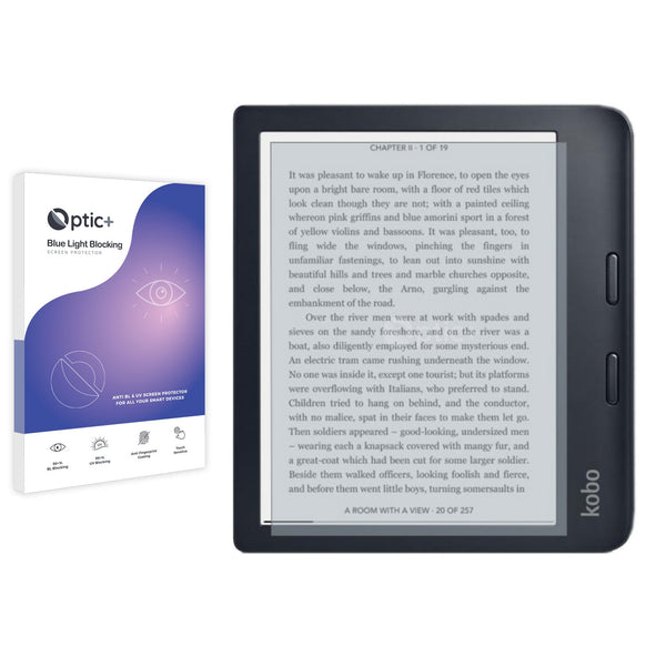 Optic+ Blue Light Blocking Screen Protector for Kobo Libra 2