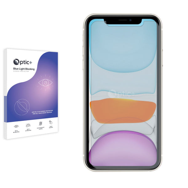 Optic+ Blue Light Blocking Screen Protector for Apple iPhone 11