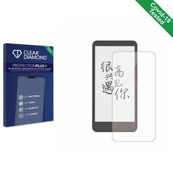 Clear Diamond Anti-viral Screen Protector for Moaan InkPalm Plus E-Reader