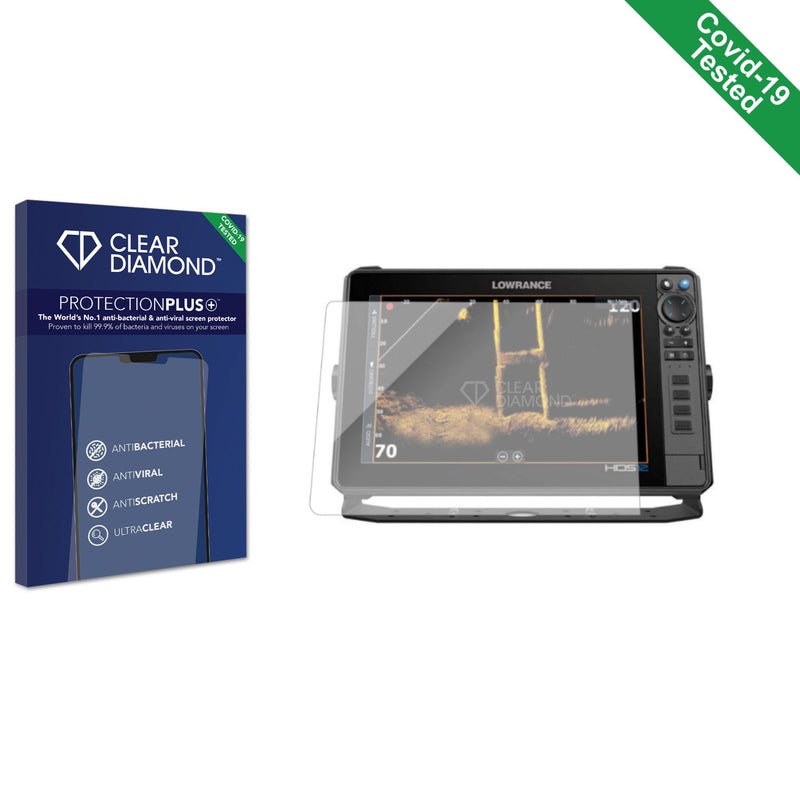 Clear Diamond Anti-viral Screen Protector for Lowrance HDS PRO 16