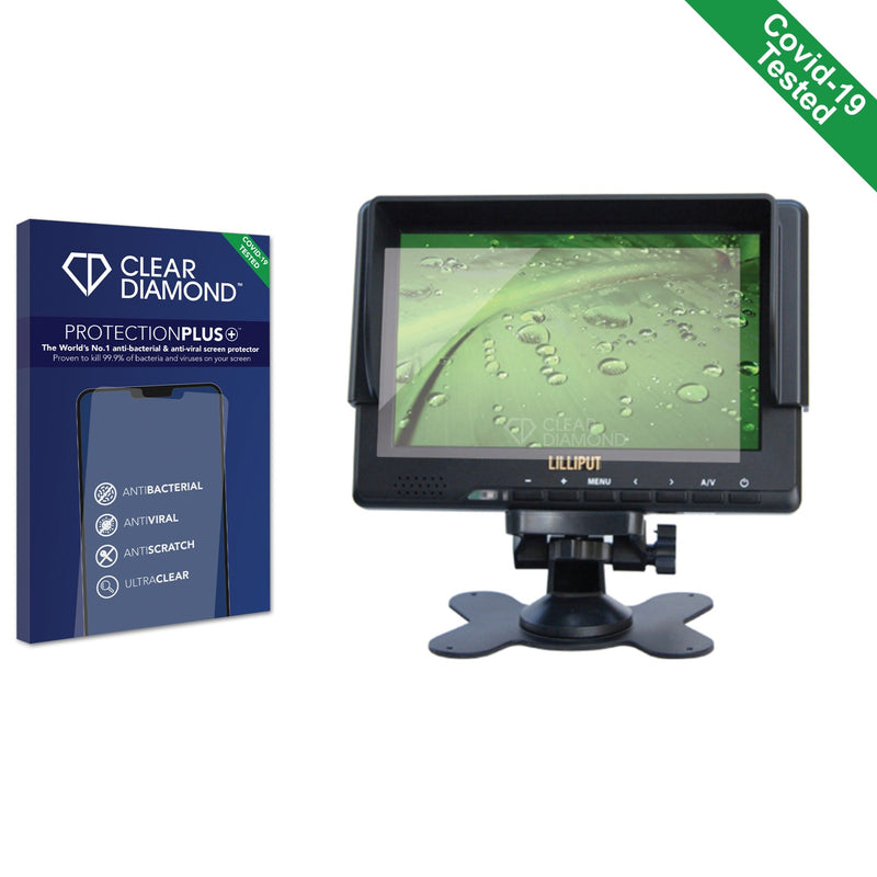 Clear Diamond Anti-viral Screen Protector for Lilliput 7" 3G-SDI Field Monitor