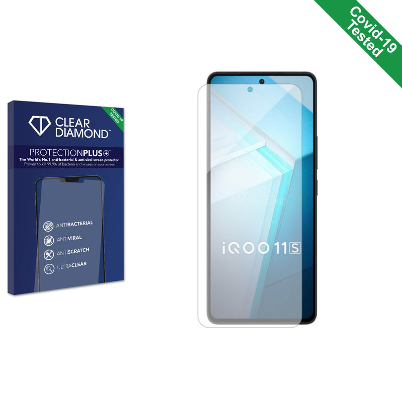 Clear Diamond Anti-viral Screen Protector for Vivo iQOO 11s