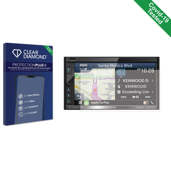 Clear Diamond Anti-viral Screen Protector for Kenwood DNR476S