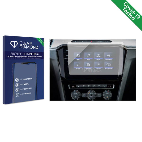 Clear Diamond Anti-viral Screen Protector for Volkswagen Passat B8 Discover Media 8