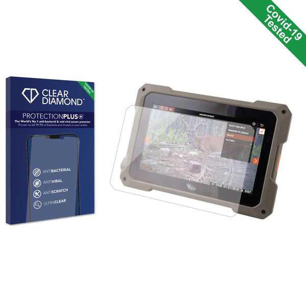 Clear Diamond Anti-viral Screen Protector for Wildgame Innovations VU70 Trail Tablet