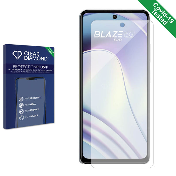 Clear Diamond Anti-viral Screen Protector for Lava Blaze Pro 5G