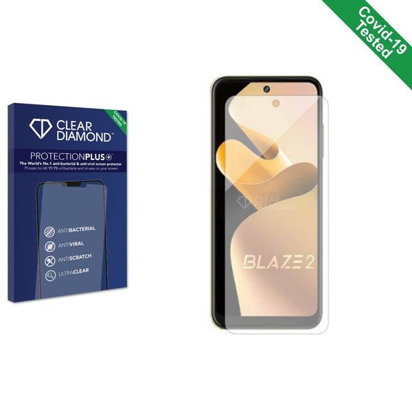 Clear Diamond Anti-viral Screen Protector for Lava Blaze 2 5G