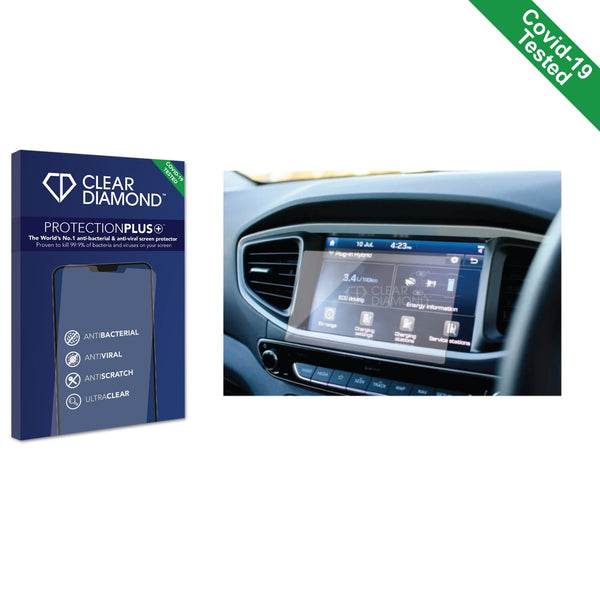 Clear Diamond Anti-viral Screen Protector for Hyundai Ioniq plug-in 2019