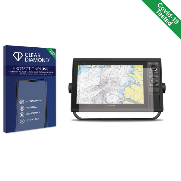 Clear Diamond Anti-viral Screen Protector for Garmin GPSMAP 1222xsv 