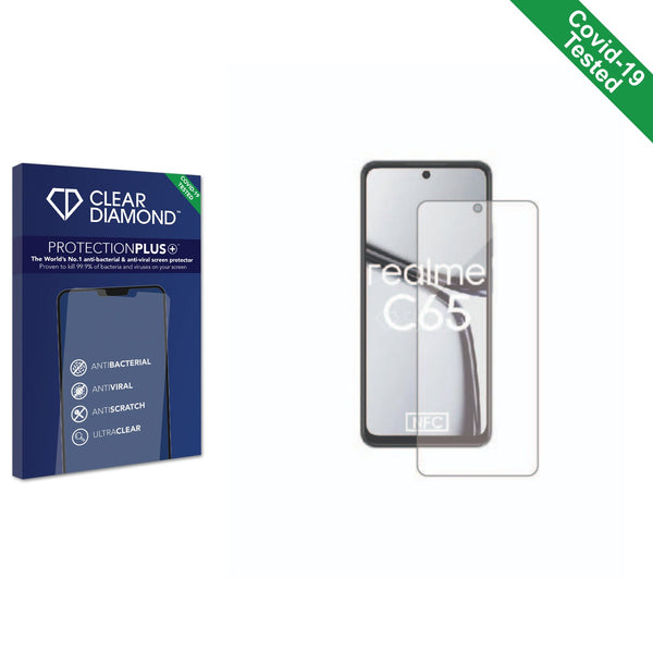Clear Diamond Anti-viral Screen Protector for realme C65