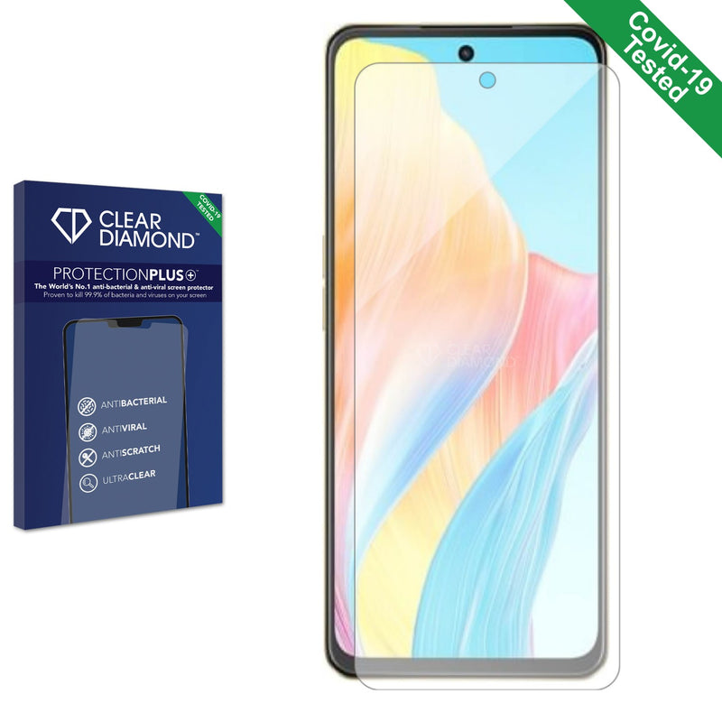 Clear Diamond Anti-viral Screen Protector for Oppo F23