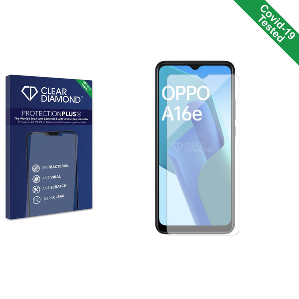 Clear Diamond Anti-viral Screen Protector for Oppo A16e