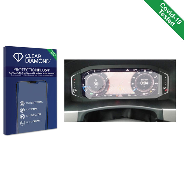 Clear Diamond Anti-viral Screen Protector for Volkswagen Passat B8 Digital Cockpit 10.25"