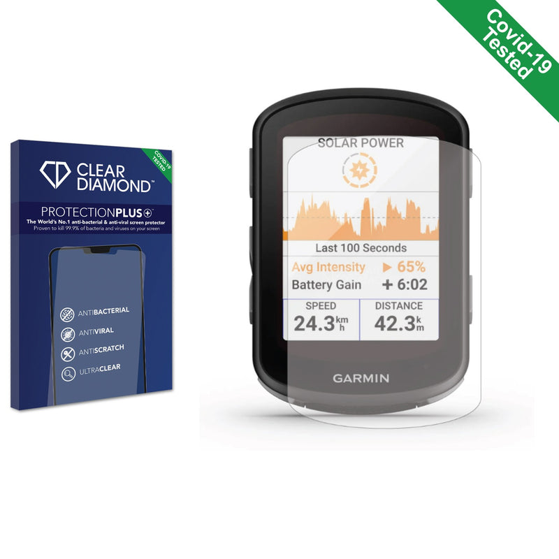 Clear Diamond Anti-viral Screen Protector for Garmin Edge 840 Solar