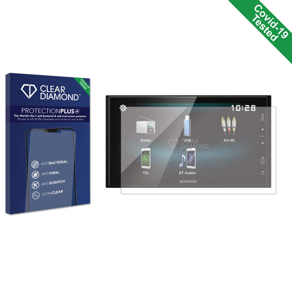 Clear Diamond Anti-viral Screen Protector for Kenwood DMX120BT