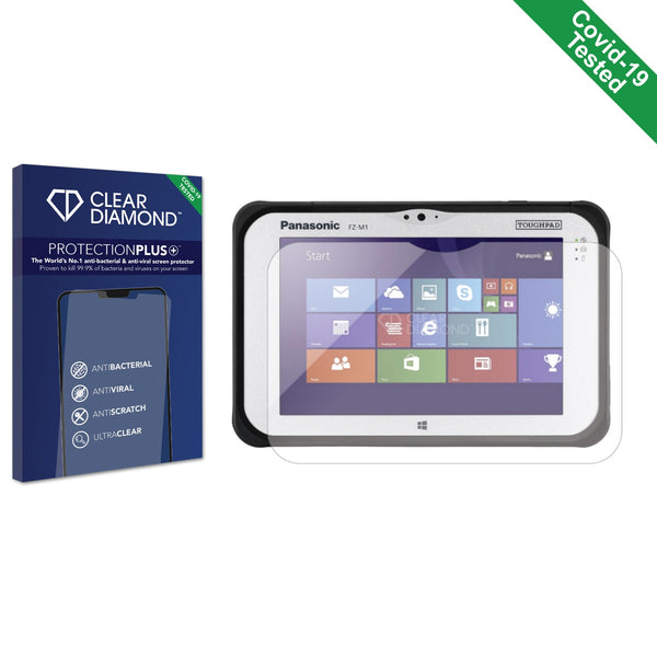 Clear Diamond Anti-viral Screen Protector for Panasonic Toughpad FZ-M1