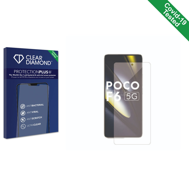 Clear Diamond Anti-viral Screen Protector for Xiaomi Poco F6