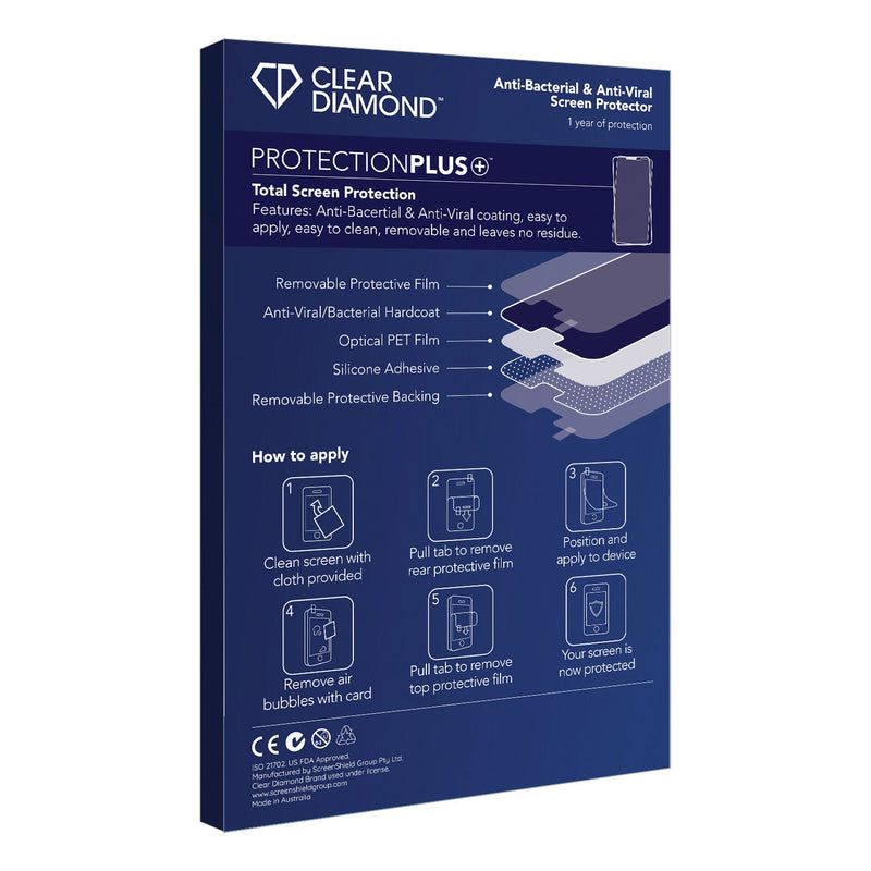 Clear Diamond Anti-viral Screen Protector for MobiWire  Ogima