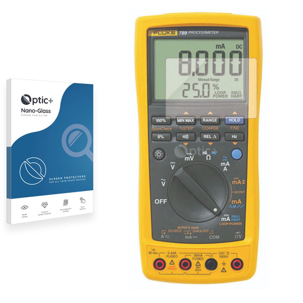 Optic+ Nano Glass Screen Protector for Fluke 789 Process Meter