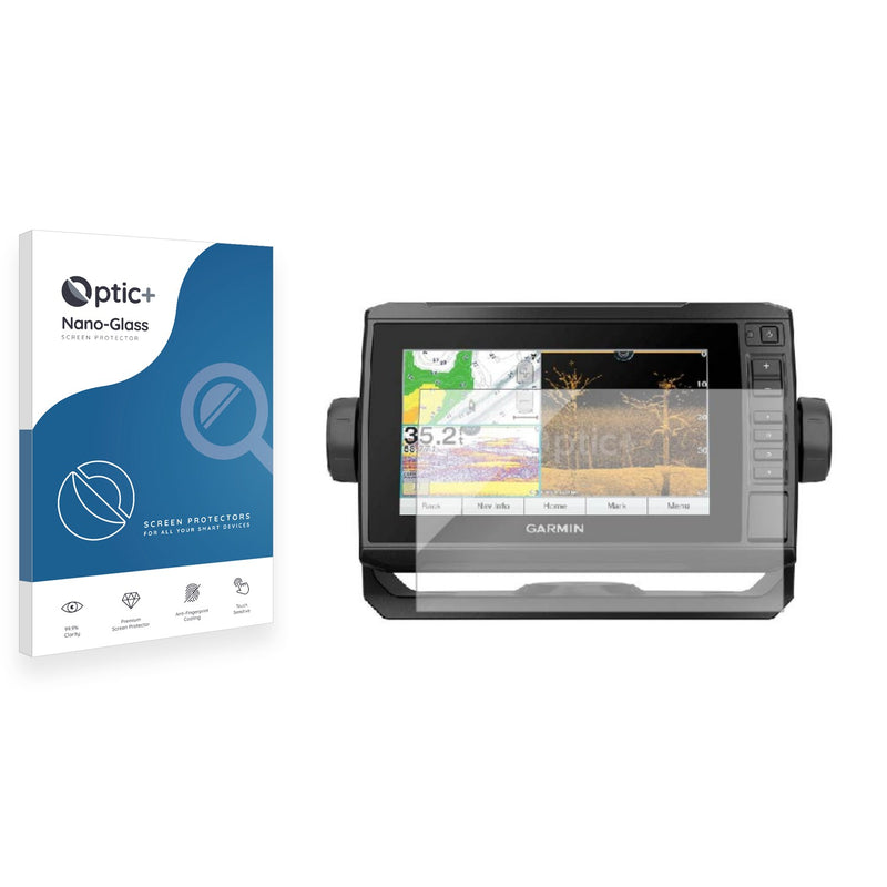 Optic+ Nano Glass Screen Protector for Garmin echoMAP UHD 73cv