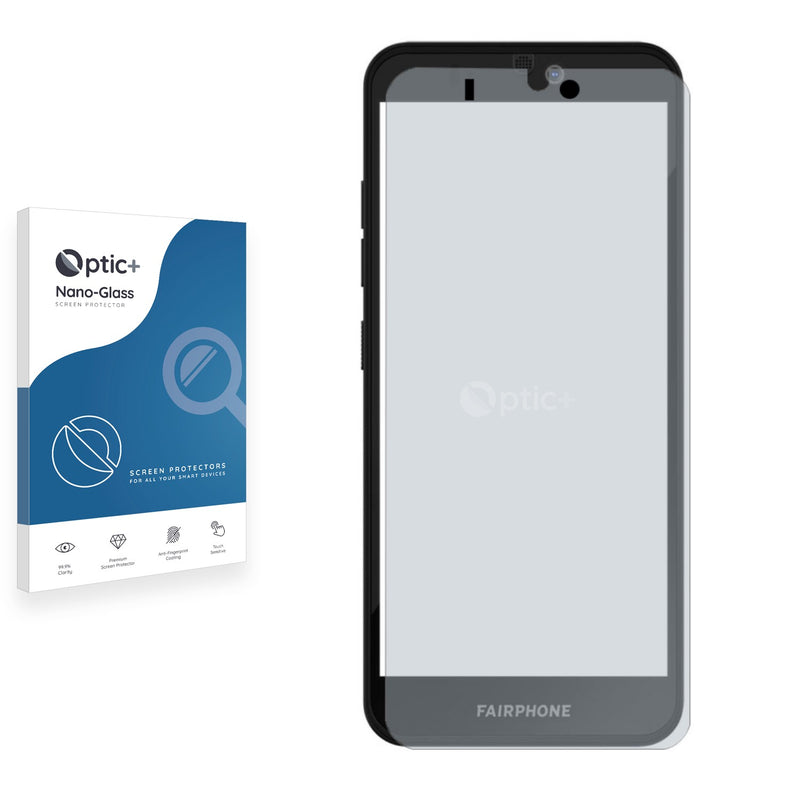 Optic+ Nano Glass Screen Protector for Fairphone 3 Plus