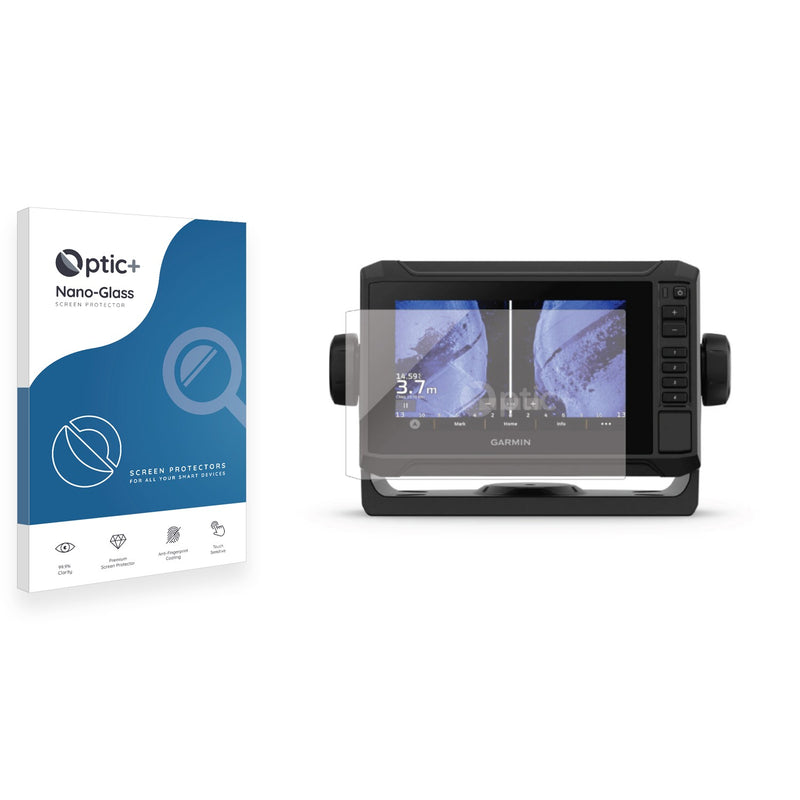 Optic+ Nano Glass Screen Protector for Garmin UHD2 6" Chartplotter 