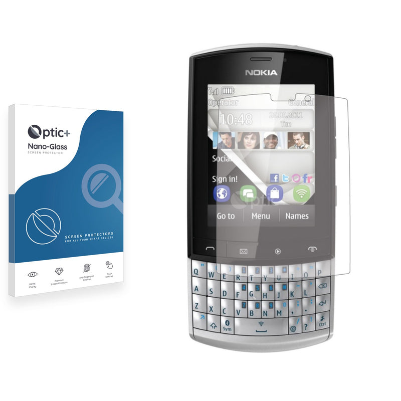 Optic+ Nano Glass Screen Protector for Nokia Asha 303