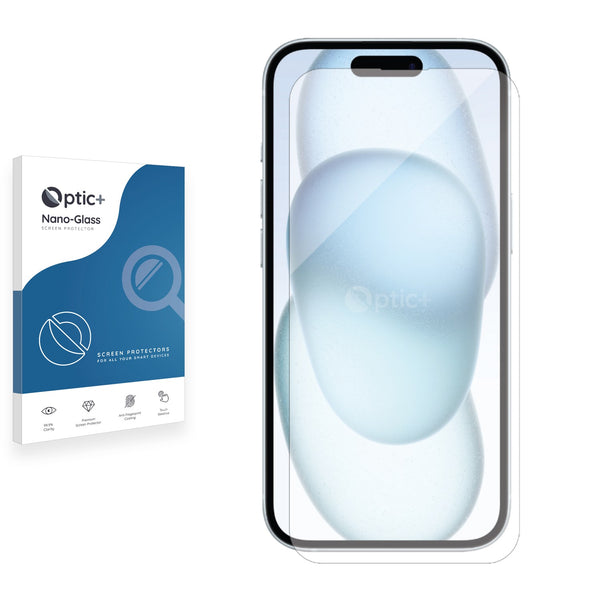 Optic+ Nano Glass Screen Protector for Apple iPhone 15