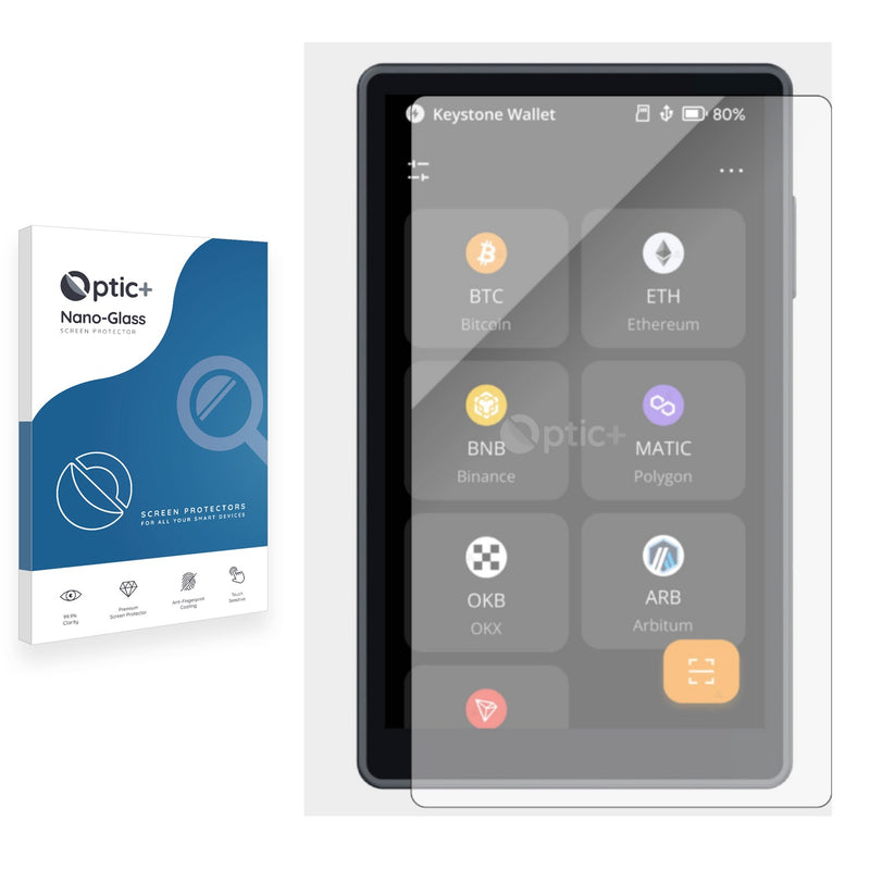 Optic+ Nano Glass Screen Protector for Keystone 3 Pro