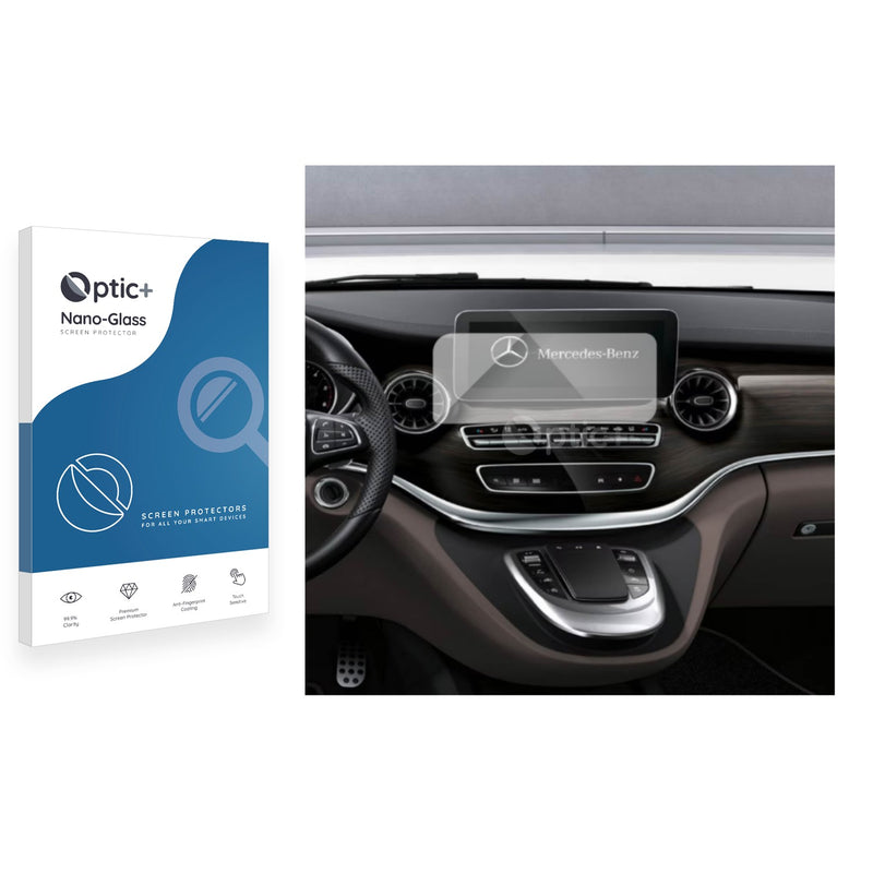 Optic+ Nano Glass Screen Protector for Mercedes-Benz V-Class V250d 2022 Infotainment System