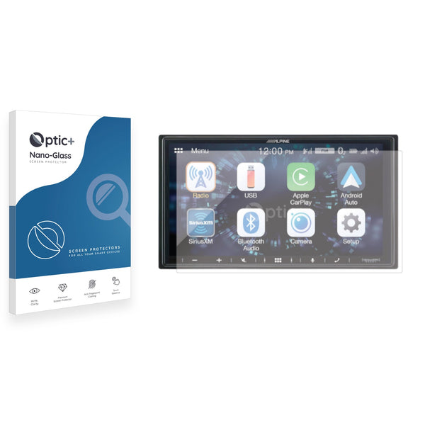 Optic+ Nano Glass Screen Protector for Alpine iLX-W650 Multimedia
