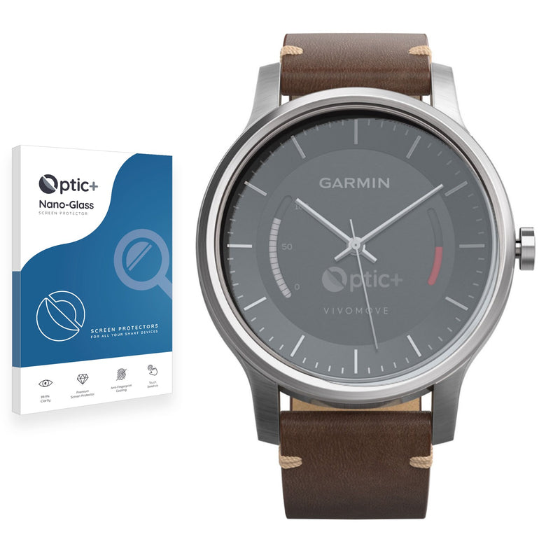 Optic+ Nano Glass Screen Protector for Garmin Vivomove