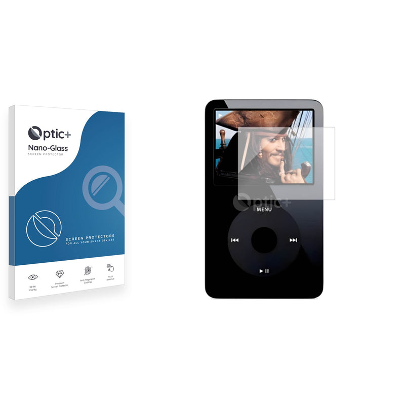 Optic+ Nano Glass Screen Protector for Apple iPod classic video 5.Gen (Vorder + R?ºckseite)