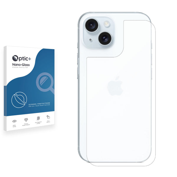 Optic+ Nano Glass Rear Protector for Apple iPhone 15