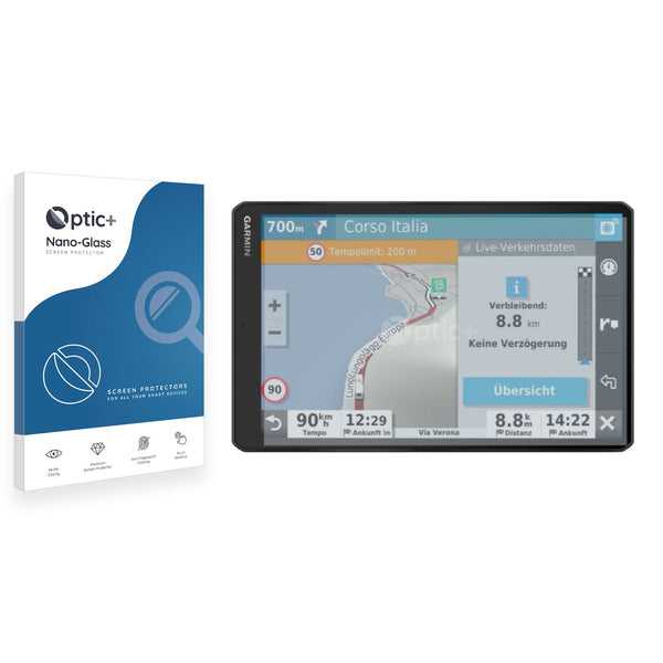 Optic+ Nano Glass Screen Protector for Garmin Camper 1090