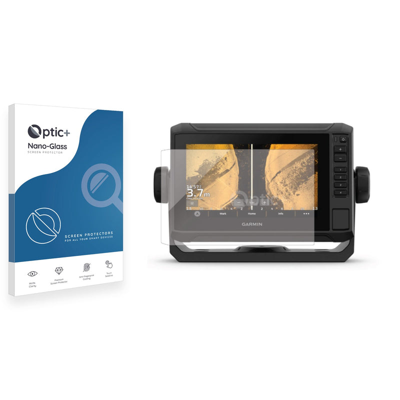 Optic+ Nano Glass Screen Protector for Garmin UHD2 7" Chartplotter 