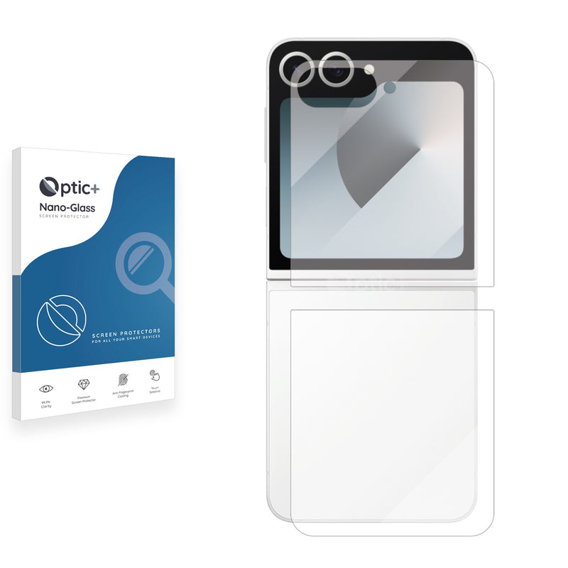 Optic+ Nano Glass Screen Protector for Samsung Galaxy Z Flip6 (Outer Displays)