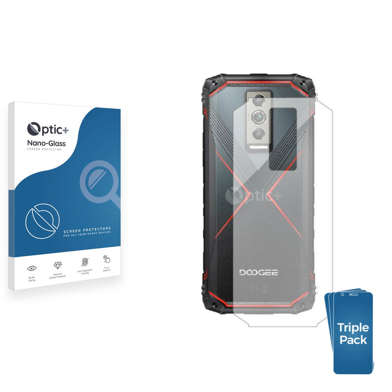 3pk of Nano Glass rear protectors for Doogee Blade 10 Pro