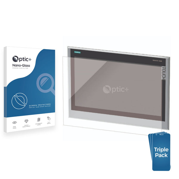 3pk Optic+ Nano Glass Screen Protectors for Siemens Simatic IFP 1900 Basic
