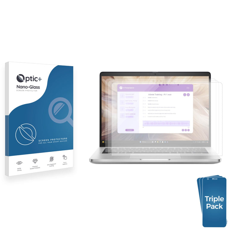 3-pack of Nano Glass screen protectors for Dell Pro 14 Plus 2-in-1 (Touch)