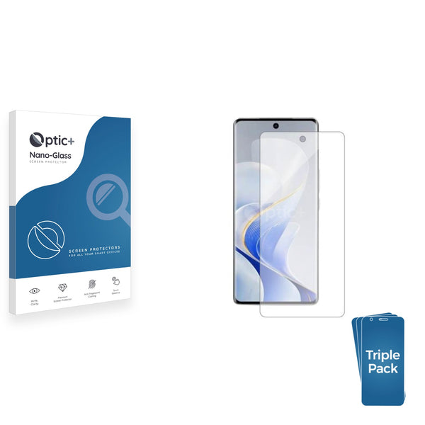 3pk Optic+ Nano Glass Screen Protectors for Vivo S19 Pro