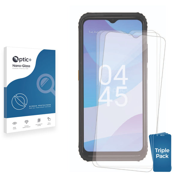 3-pack of Nano Glass screen protectors for AGM H Max